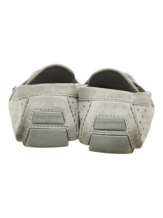 Louis Vuitton Monte Carlo Loafers Driving Shoes Gray Suede main image 4
